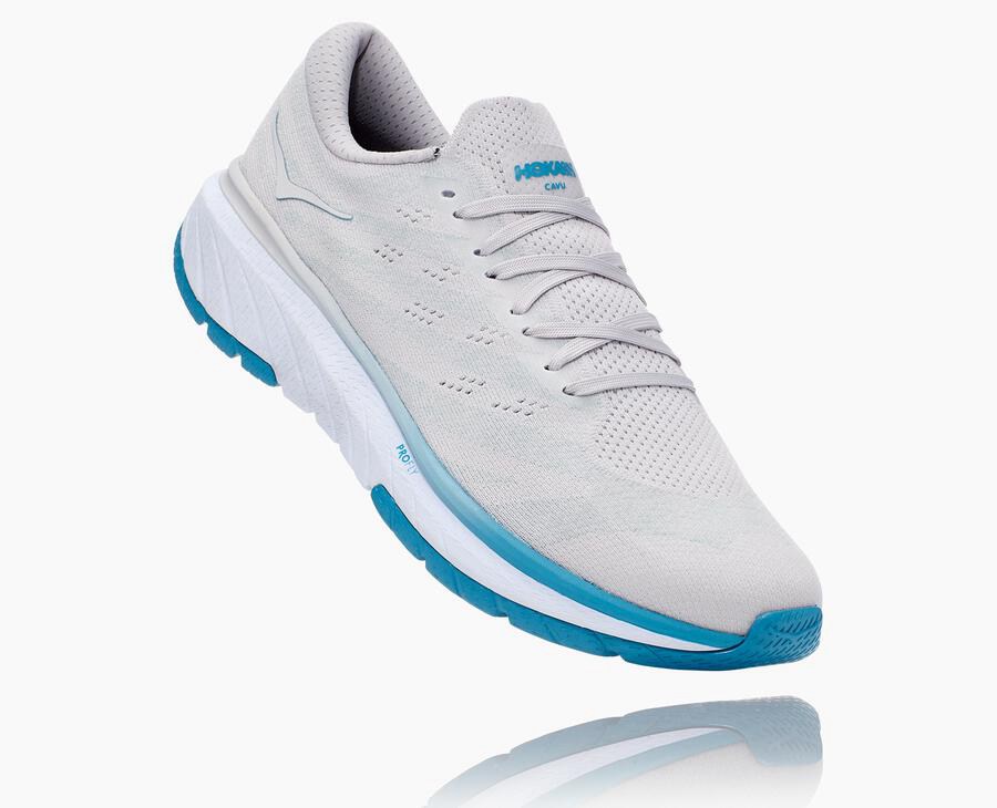 Zapatillas Running Hoka One One Hombre - Cavu 3 - Blancas/Azules - YHT132450